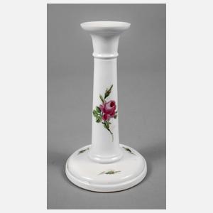 Meissen Kerzenleuchter Rote Rose