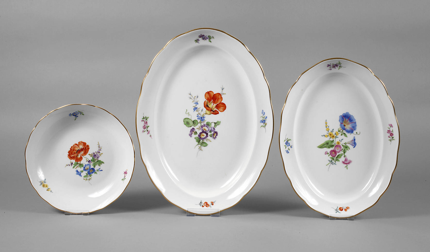 Meissen drei Platten