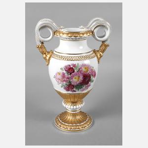 Meissen große Schlangenhenkelvase