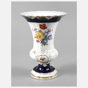 Meissen Trichtervase mit Kobalt