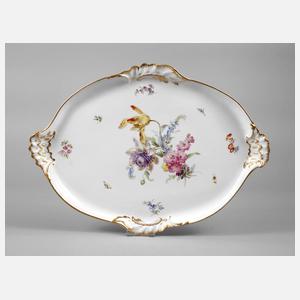 Meissen Vorlegeplatte mit Insektenmalerei