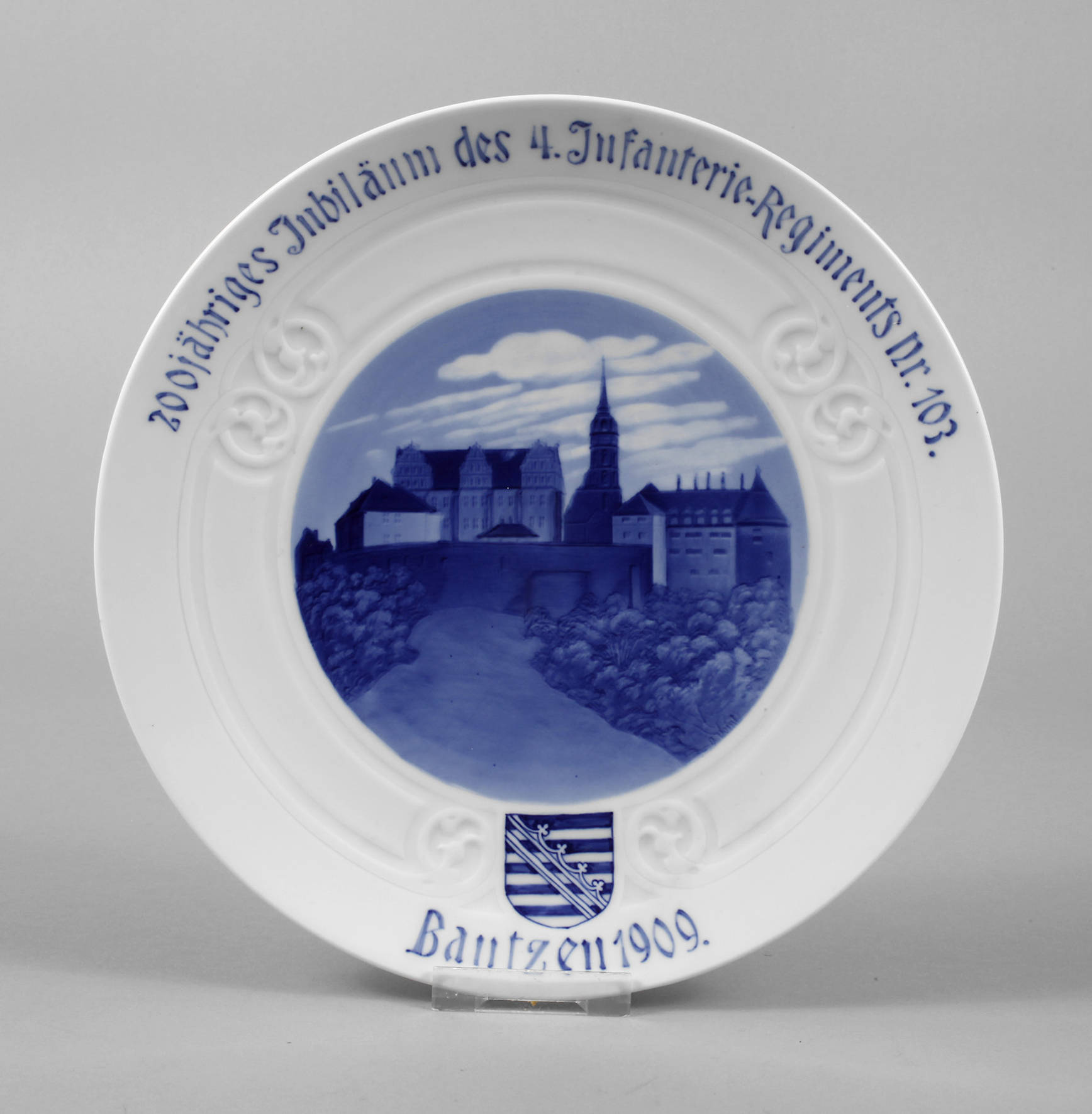 Meissen Regimentsteller Bautzen