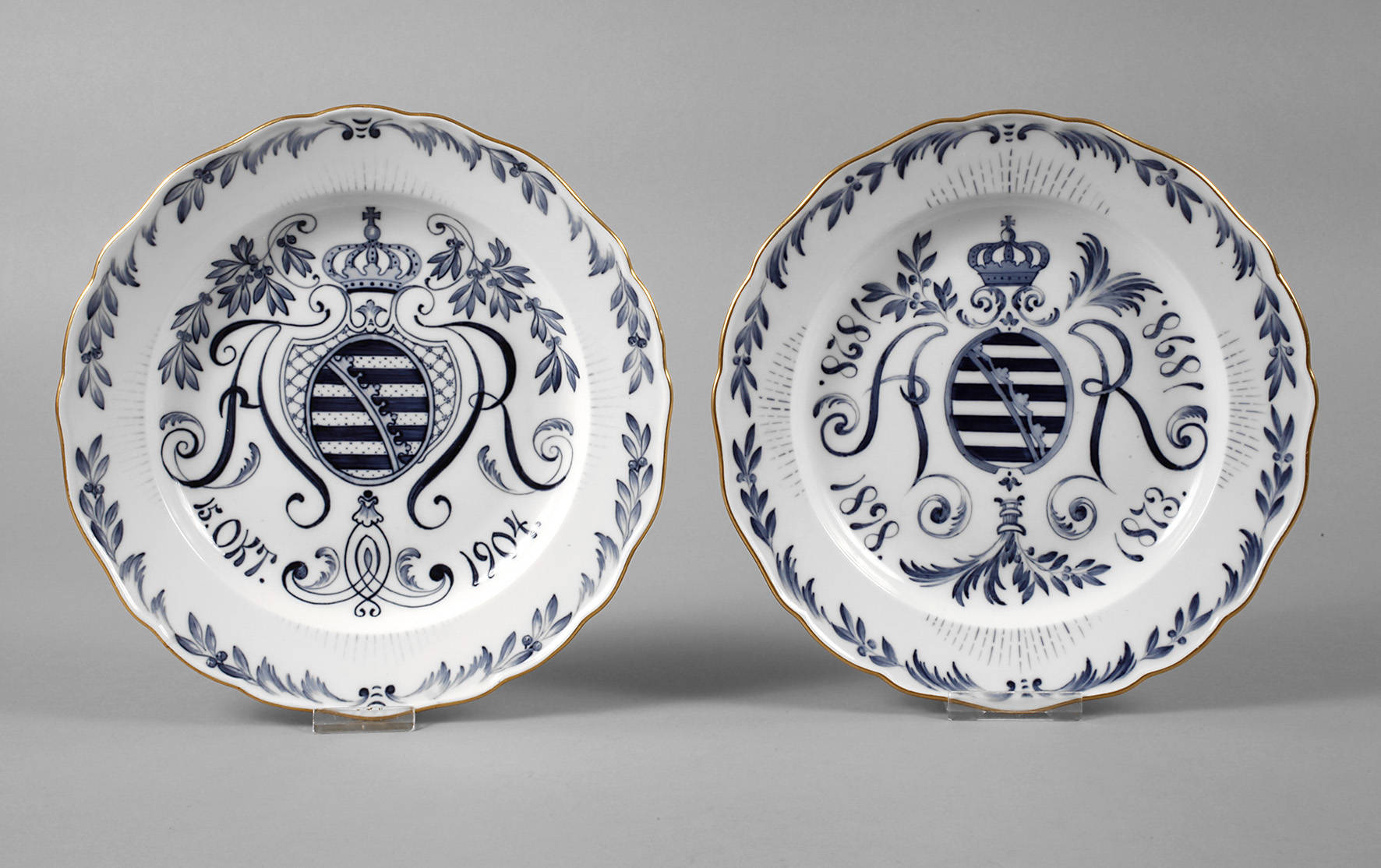 Meissen zwei sächsische Regimentsteller