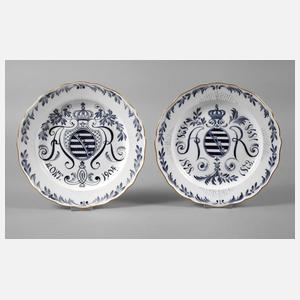 Meissen zwei sächsische Regimentsteller