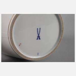 Meissen große Deckelvase Reicher grüner Drache