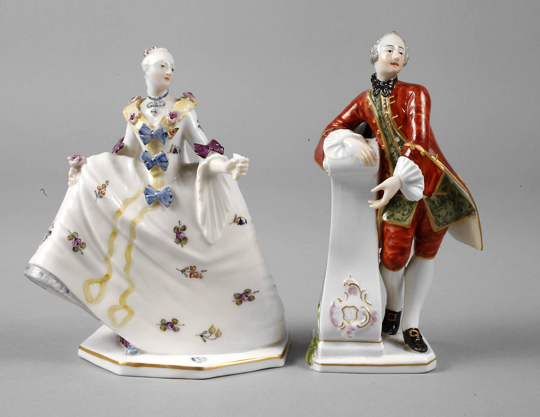 Nymphenburg zwei Rokokofiguren