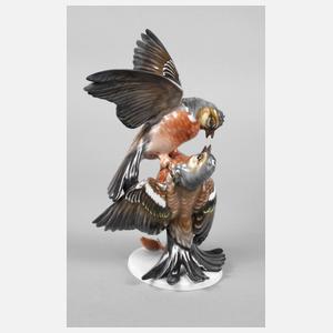 Rosenthal kämpfende Buchfinken