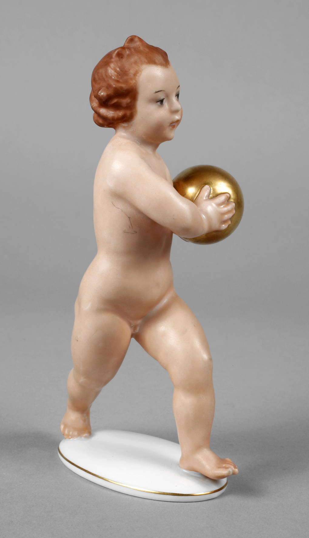 Rosenthal Putto mit Goldkugel