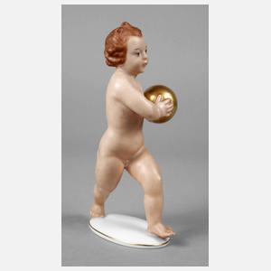 Rosenthal Putto mit Goldkugel