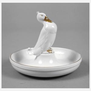 Rosenthal Ringschale mit Haubenente