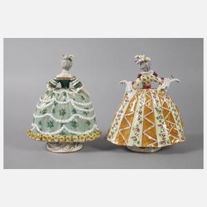 Sevres zwei Rokokodamen im Originalkarton