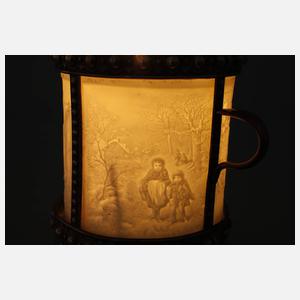 Teelichthalter mit Lithophanie