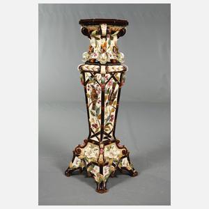 Blumensäule Majolika