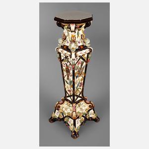 Blumensäule Majolika