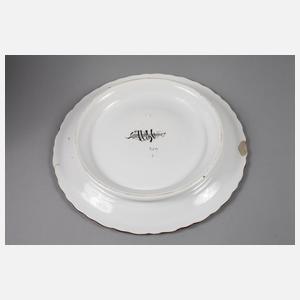 Sarreguemines Cachepot mit Untersatz