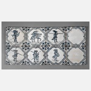 Acht italienische Fliesen