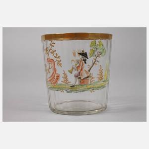 Drei barocke Emailbecher