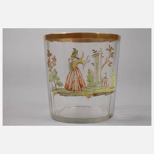 Drei barocke Emailbecher