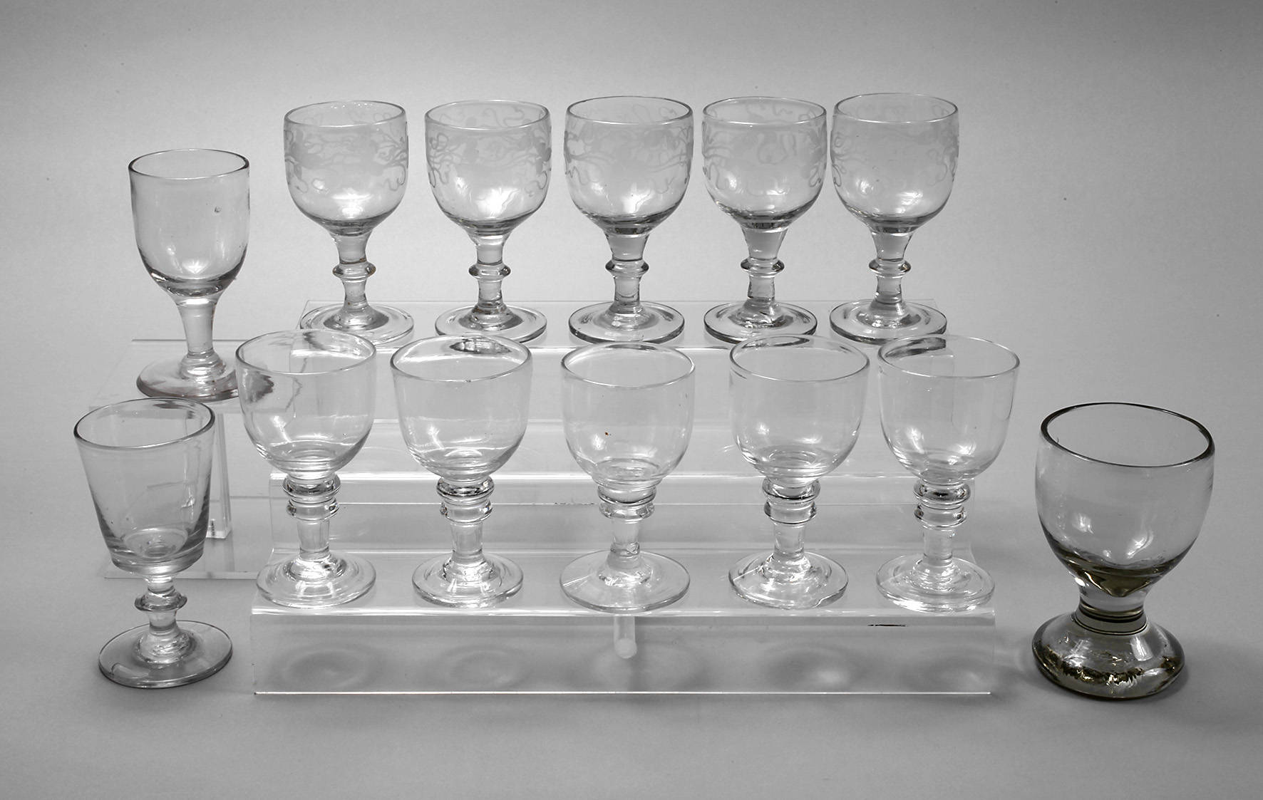 Konvolut Abrissgläser