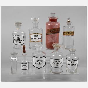 Konvolut Apothekerflaschen