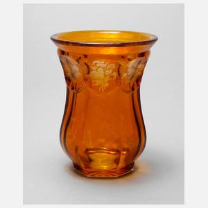 Becherglas mit Gelbbeize