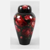 Deckelvase Hinterglasmalerei111