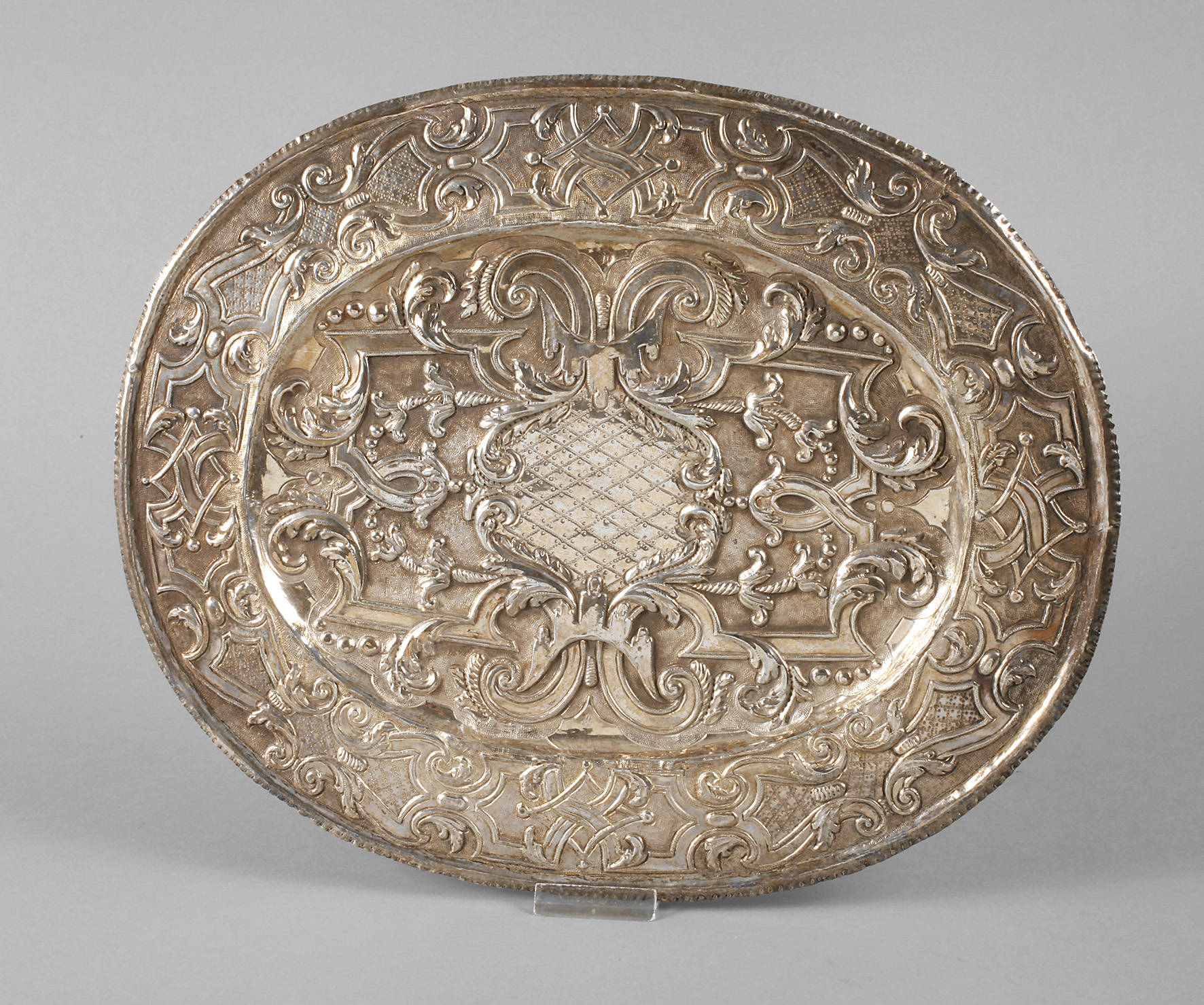 Große Schauplatte Silber