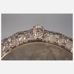 London Paar Fußschalen Silber