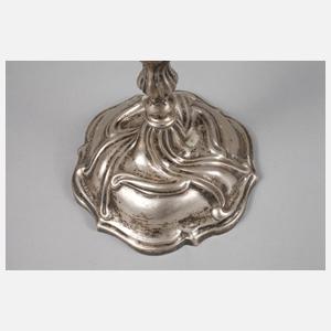 Paar Barocke Augsburger Silberleuchter