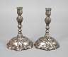 Paar Barocke Augsburger Silberleuchter