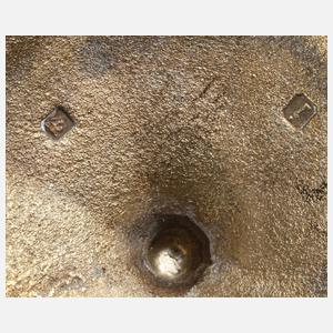 Paar englische vergoldete Silberleuchter