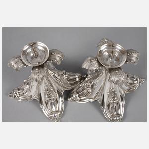 Paar feine Biedermeierleuchter