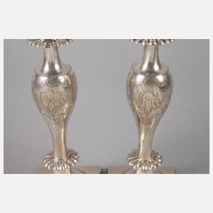 Paar Silberleuchter Breslau
