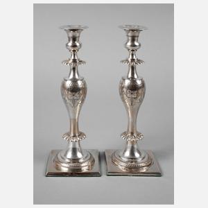Paar Silberleuchter Breslau