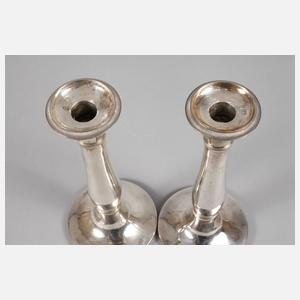 Silber Paar Kerzenleuchter Biedermeier