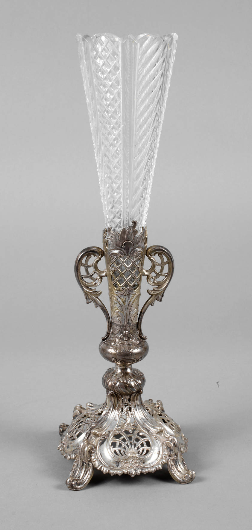 Historismusvase Silber