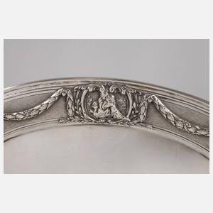Klassizistisches Silbertablett