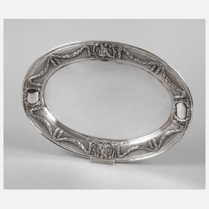 Klassizistisches Silbertablett