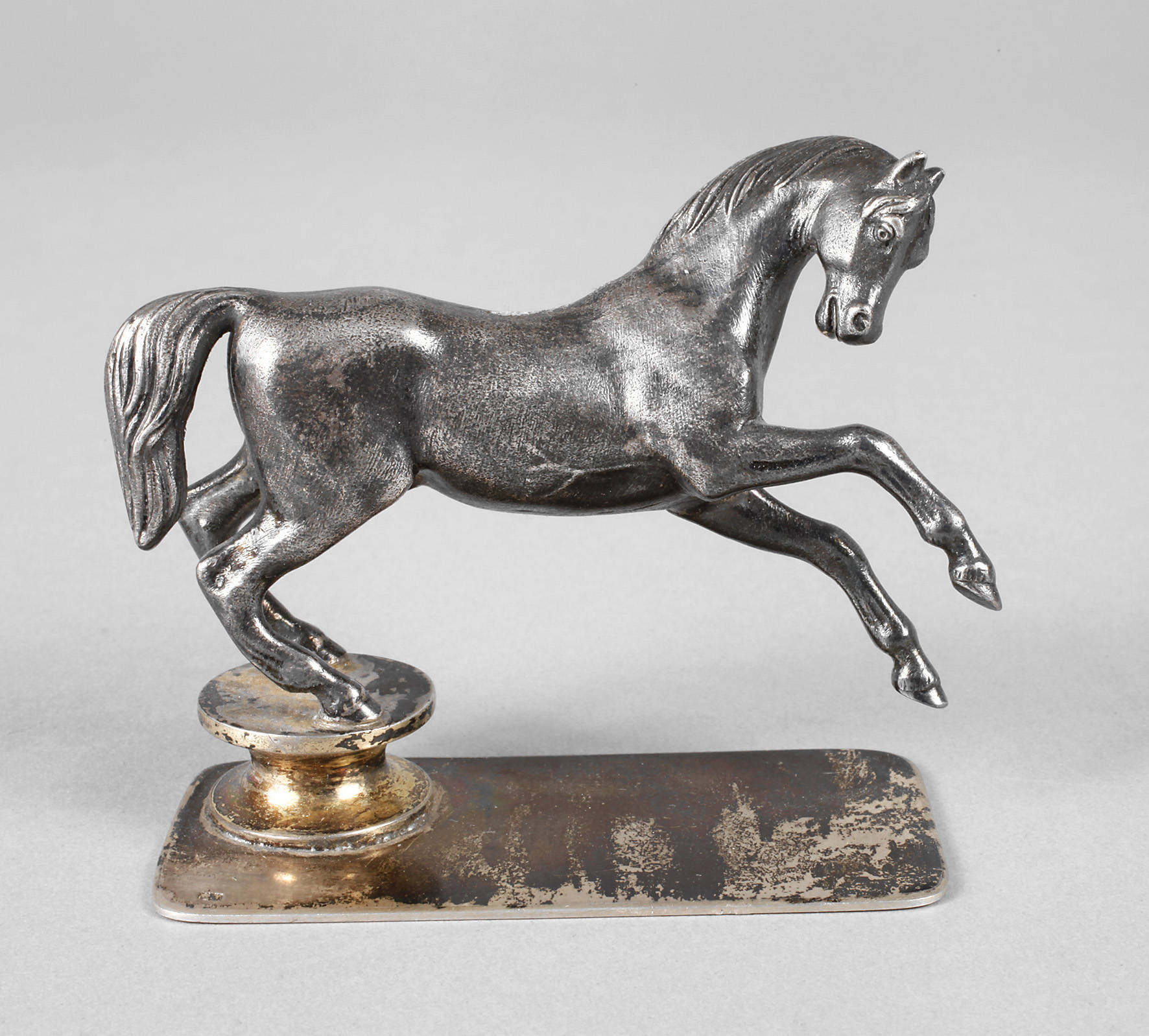 Pferdeplastik Silber