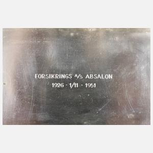 Dänisches Zigarettenetui Silber