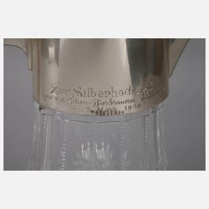 Große Karaffe mit Silbermontierung