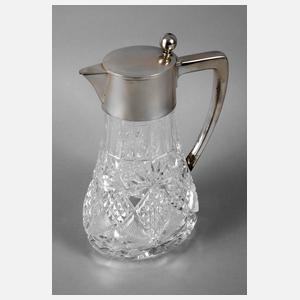 Große Karaffe mit Silbermontierung