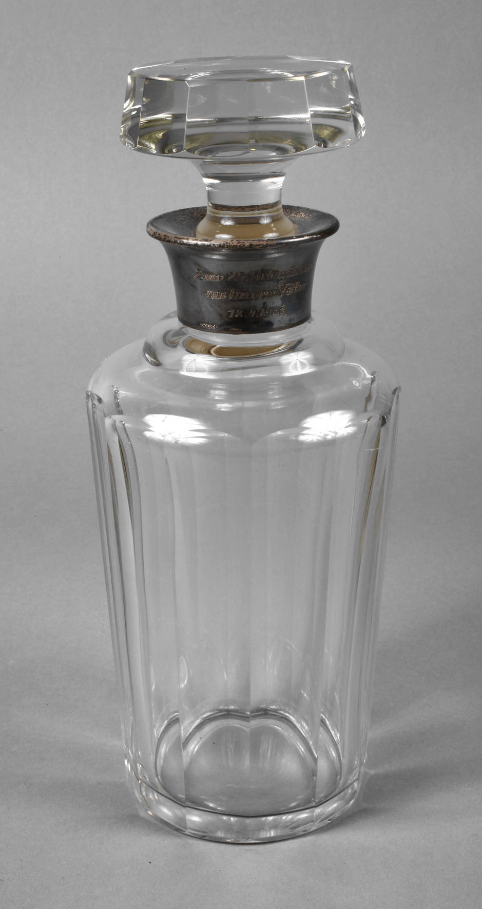 Karaffe mit Silbermontierung