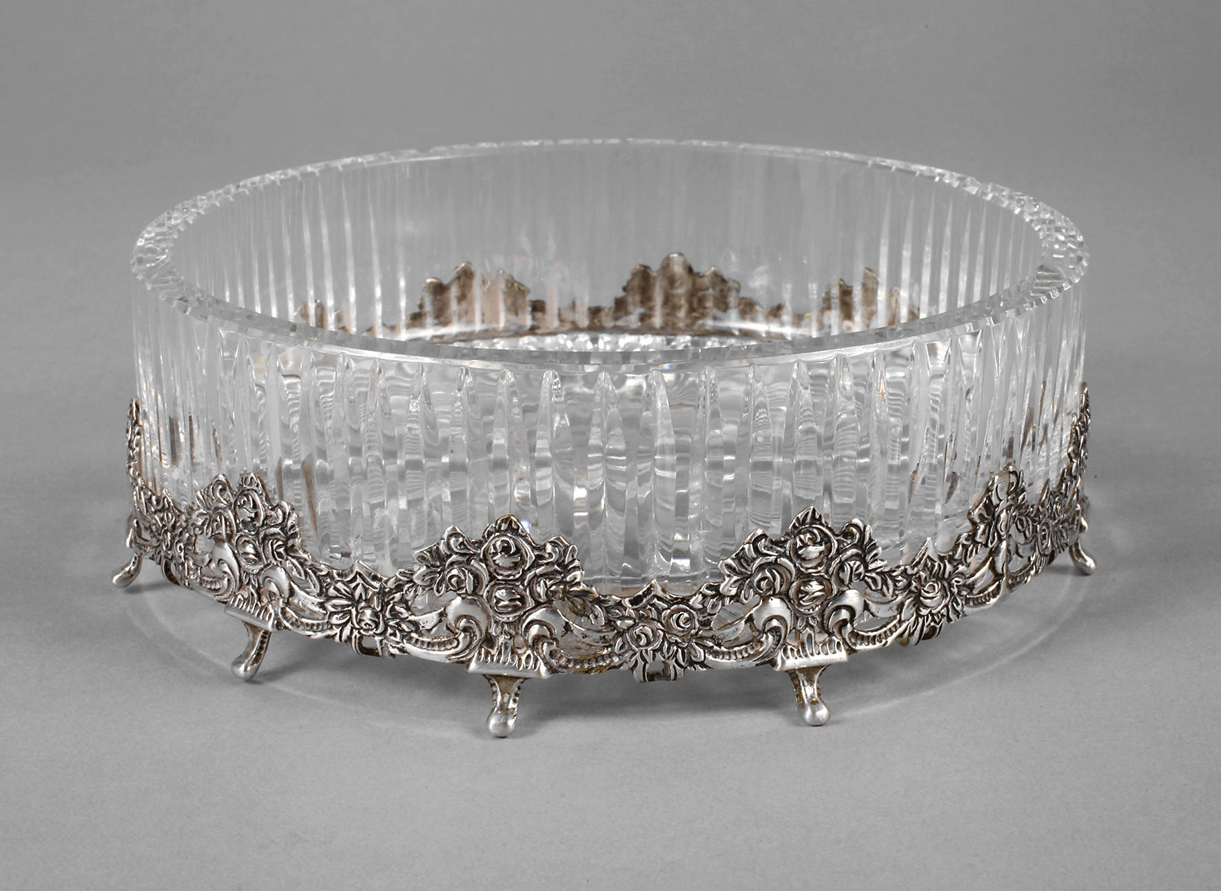 Konfektschale mit Silbermontierung