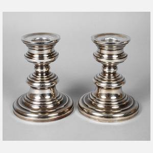 Paar italienische Silberleuchter