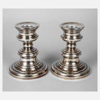 Paar italienische Silberleuchter111