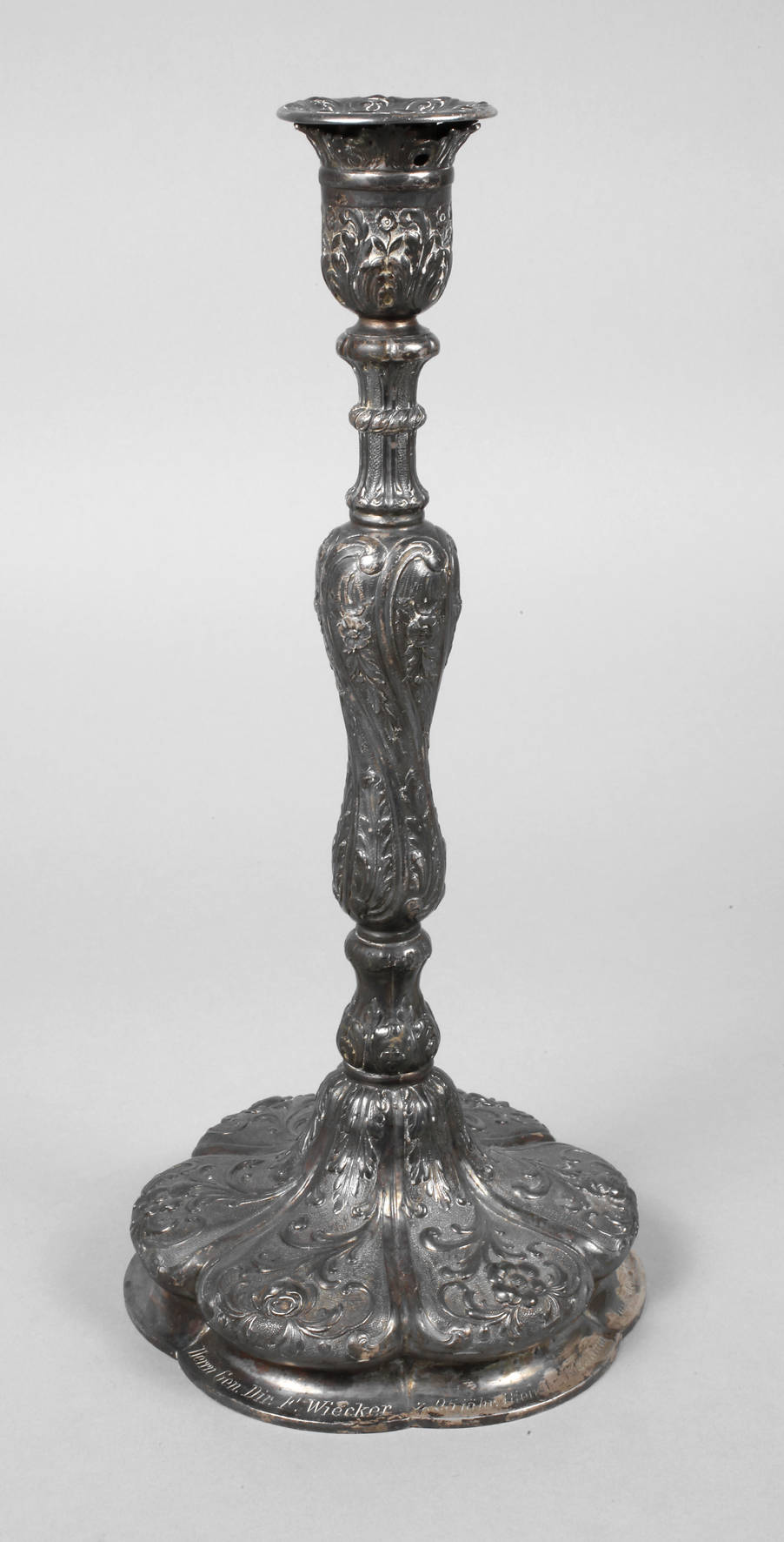 Silberleuchter Neorokoko