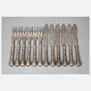 Fischbesteck Historismus