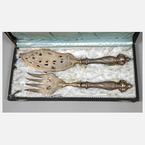 Fischvorlegebesteck Historismus Silber
