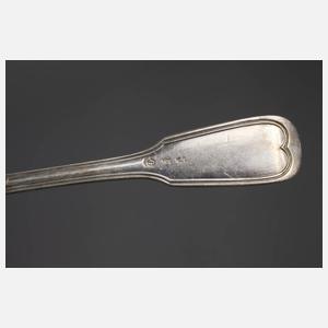 Silber Kaffee- und Speiselöffel Augsburger Faden